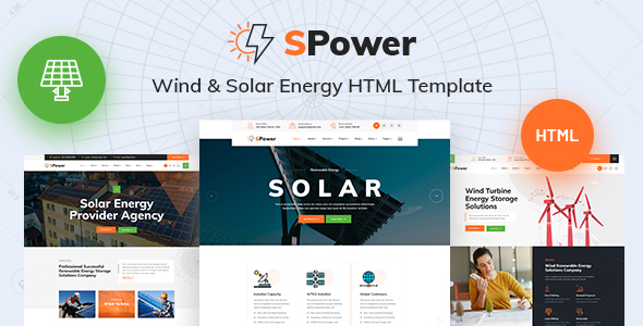 SPower – Wind & Solar Energy HTML5 Template