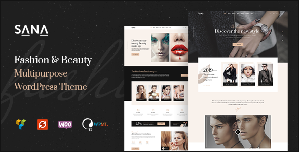 Sana – Fashion Stylist, Beauty Salon and Makeup Artist WordPress Theme