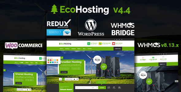 EcoHosting – Responsive Hosting and WHMCS WordPress Theme