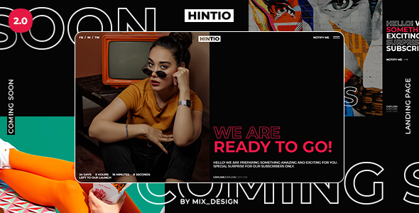 Hintio – Coming Soon & Landing Page Template