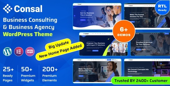 Consal – Business Consulting & Business Agency WordPress Theme