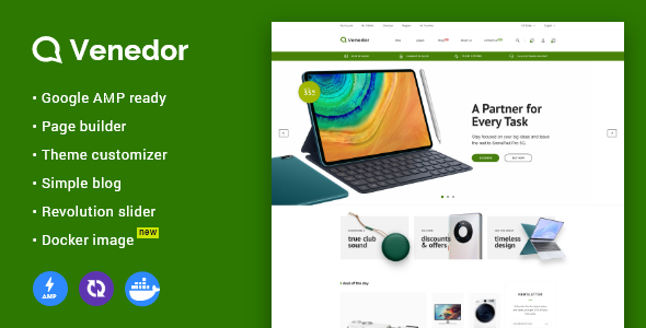 Venedor – Prestashop AMP Theme