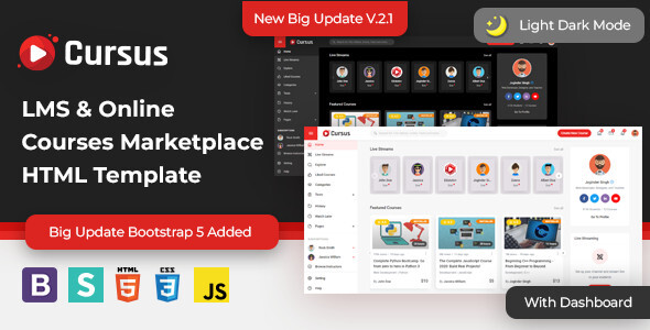 Cursus – LMS & Online Courses Marketplace HTML Template