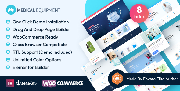 Medical Equipment eCommerce WordPress Theme