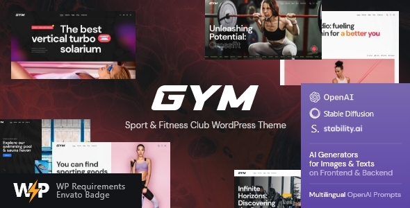 GYM – Gym WordPress Theme