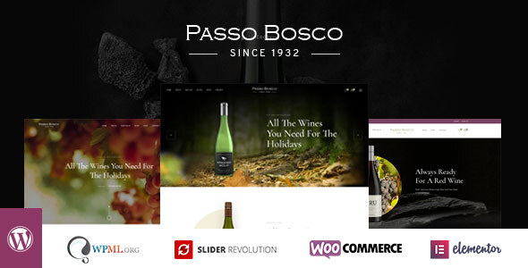 Passo Bosco – Wine & Vineyard WordPress Theme