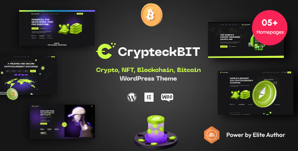 Crypteck – ICO Landing Page & Crypto WordPress Theme