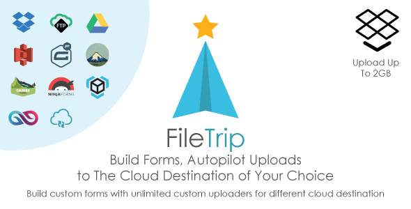 Filetrip – Easily upload to Dropbox + Google Drive + S3 + WordPress