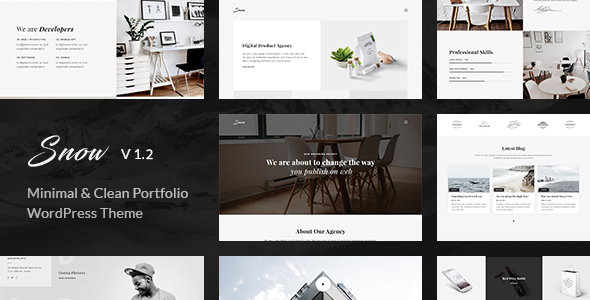 Snow – Minimal & Clean WordPress Portfolio Theme