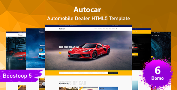 Auto Car – Automobile HTML5 Template