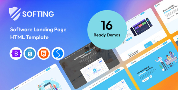 Softing – Software & SaaS Landing HTML Template