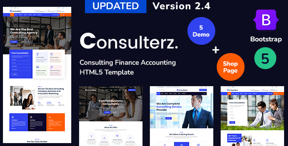 Consulterz – Consulting Finance Accounting + RTL Support Template