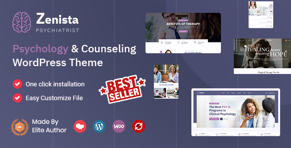 Zenista – Psychology & Counseling WordPress Theme with Appointments Booking