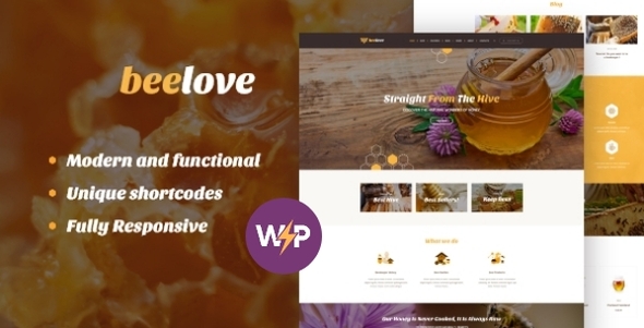 Beelove – Honey Farm and Bee Keeping WordPress Theme