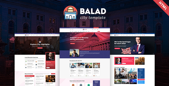 Balad – City Government Html Template