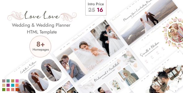 LoveLove – Wedding & Wedding Planner HTML5 Template