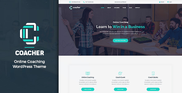 Coacher – Trainers & Life Coaching WordPress Theme + RTL