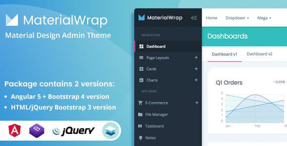 Material Wrap – Admin Dashboard Template