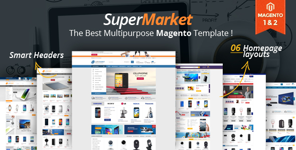 Supermarket Responsive Magento 2 Theme – RTL supported