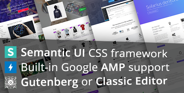 Chap – WordPress theme using Semantic UI