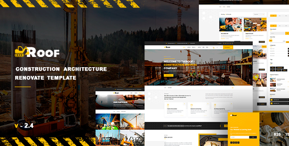 TheRoof – Construction Architecture Renovate Template