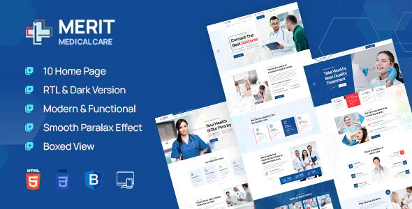 Merit – Health & Medical WordPress Theme & RTL Ready
