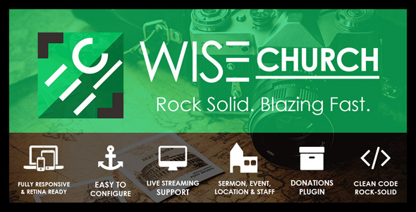 Wise Church – Multi-Purpose Online Ministry WordPress Theme