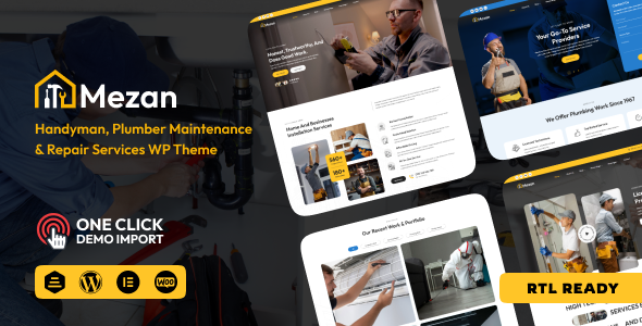Mezon – Plumber, Handyman WordPress Theme