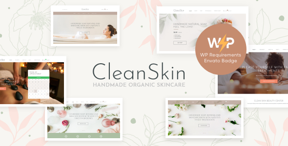 CleanSkin – Handmade Organic Soap & Natural Cosmetics Shop WordPress Theme + Elementor