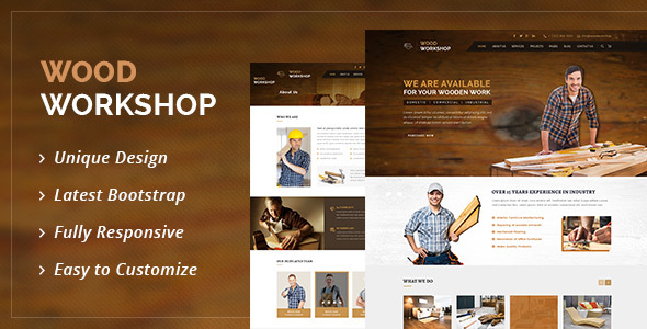 Wood Workshop – Carpenter and Craftman HTML Template