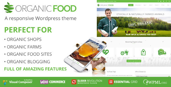 OrganicFood – Responsive WordPress Theme