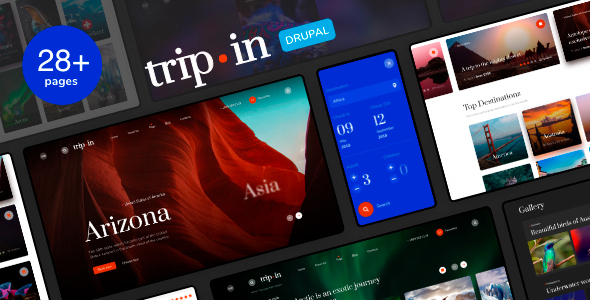 Tripin – Travel & Tourism Agency Theme with Booking