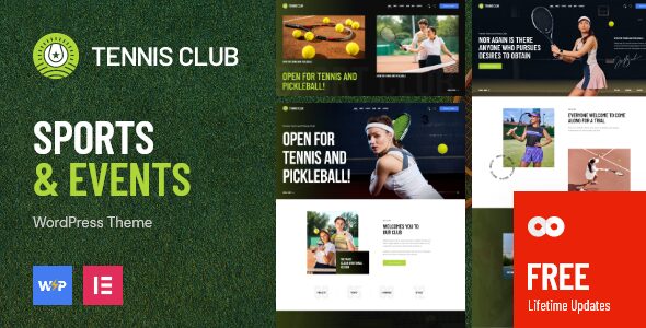 Tennis Club – Sports Theme