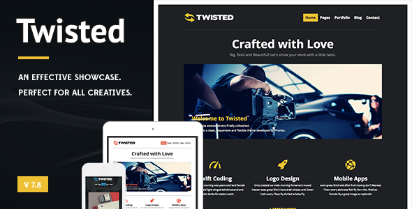 Twisted – Showcase WordPress Theme