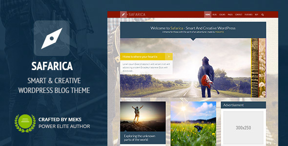 Safarica – Smart And Creative WordPress Blog Theme