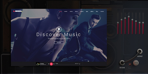 Muziq – Music Band & Musician WordPress Theme