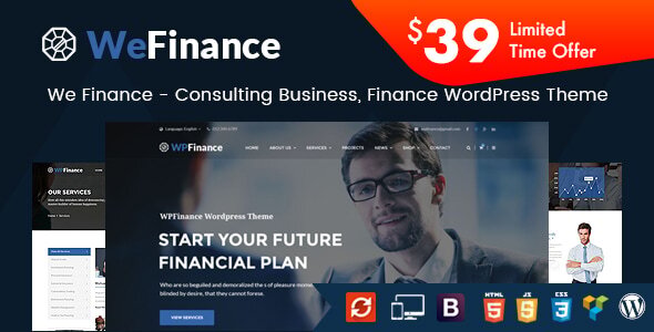 We Finance – Consulting Business WordPress Theme