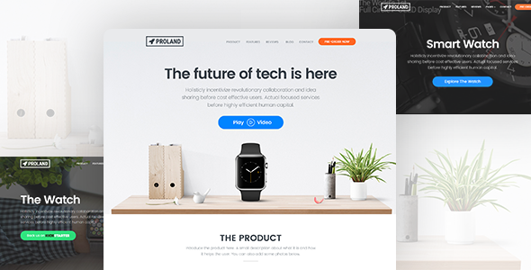 Product Landing Page Template – Proland