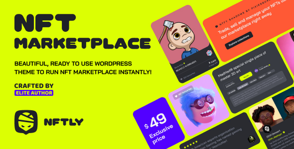 NFTLY – NFT Marketplace WordPress Theme