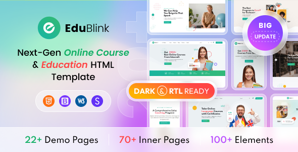 EduBlink – The Next-Gen Education HTML Template