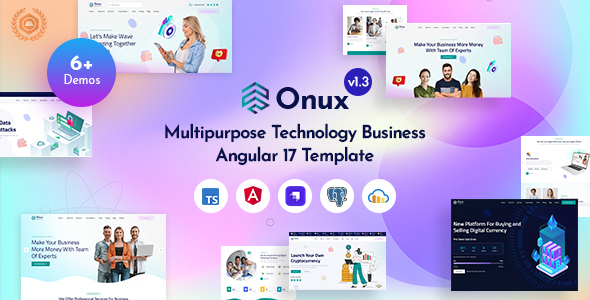 Onux – Angular 17+ Multipurpose IT Business & Tech Startup Template