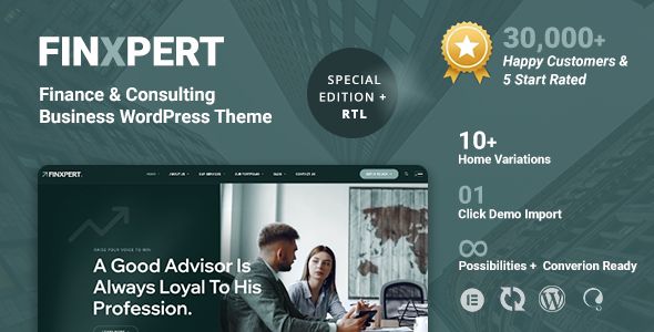 Finxpert – Finance, Consulting & Business WordPress Theme