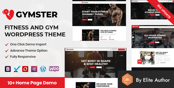 Gymster  – Fitness and Gym WordPress Theme