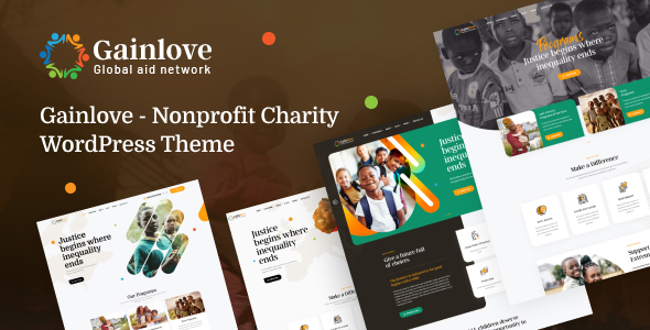 Gainlove – Nonprofit Charity WordPress Theme