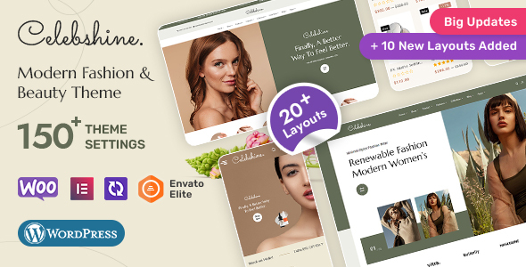 Celebshine – Multi-purpose WooCommerce Theme for Fashion & Beauty