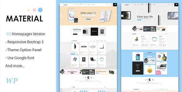 Material – Electronics WooCommerce WordPress Theme