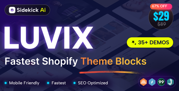 Luvix – Multipurpose Shopify Theme OS 3.0 (Theme Block)