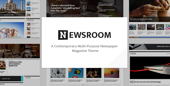 Newsroom – Newspaper  WordPress Theme