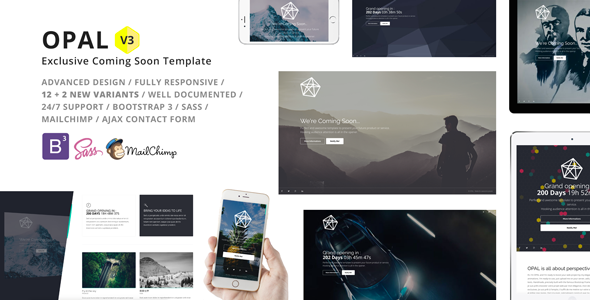 OPAL – Exclusive Coming Soon Template