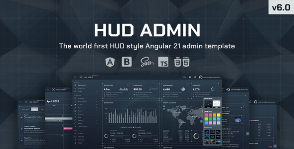HUD – Angular 21 Bootstrap Admin Template